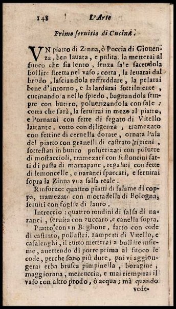 L'arte di ben cucinare, et instruire i men periti in questa lodeuole professione. Doue anco s'insegna à far pasticci, sapori, ... Di Bartolomeo Stefani cuoco di S.A.S. di Mantoua