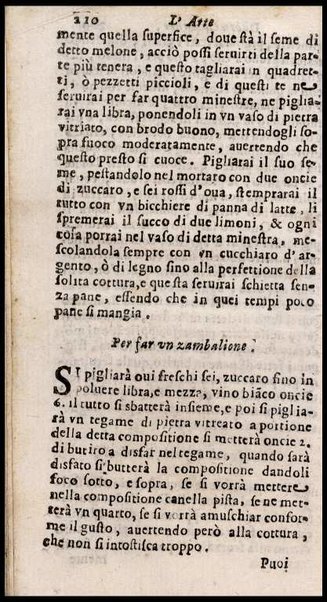L'arte di ben cucinare, et instruire i men periti in questa lodeuole professione. Doue anco s'insegna à far pasticci, sapori, ... Di Bartolomeo Stefani cuoco di S.A.S. di Mantoua