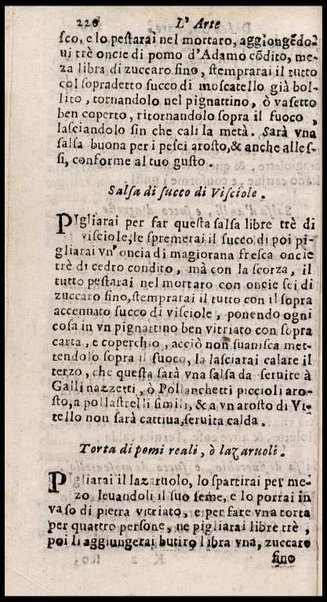 L'arte di ben cucinare, et instruire i men periti in questa lodeuole professione. Doue anco s'insegna à far pasticci, sapori, ... Di Bartolomeo Stefani cuoco di S.A.S. di Mantoua