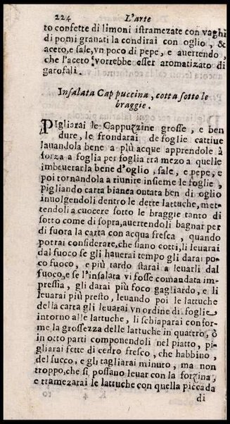 L'arte di ben cucinare, et instruire i men periti in questa lodeuole professione. Doue anco s'insegna à far pasticci, sapori, ... Di Bartolomeo Stefani cuoco di S.A.S. di Mantoua