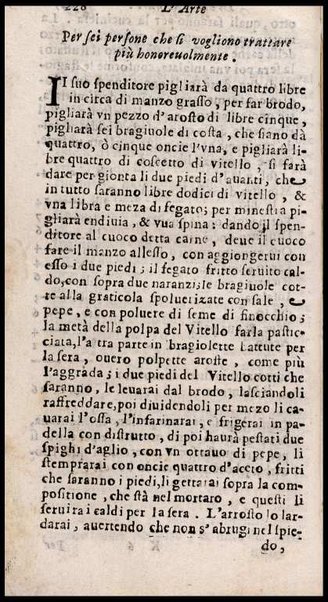 L'arte di ben cucinare, et instruire i men periti in questa lodeuole professione. Doue anco s'insegna à far pasticci, sapori, ... Di Bartolomeo Stefani cuoco di S.A.S. di Mantoua