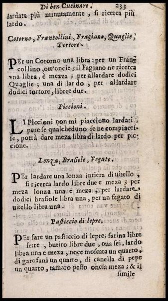 L'arte di ben cucinare, et instruire i men periti in questa lodeuole professione. Doue anco s'insegna à far pasticci, sapori, ... Di Bartolomeo Stefani cuoco di S.A.S. di Mantoua