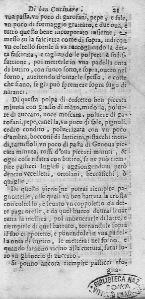 L'arte di ben cucinare, et instruire i men periti in questa lodeuole professione. Doue anco s'insegna à far pasticci, sapori, ... Di Bartolomeo Stefani cuoco di S.A.S. di Mantoua