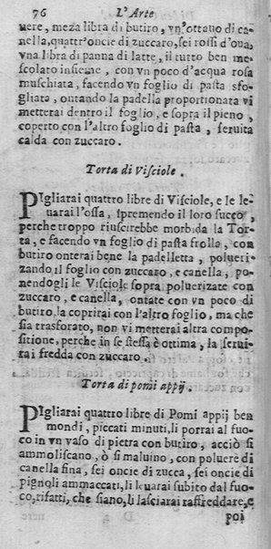 L'arte di ben cucinare, et instruire i men periti in questa lodeuole professione. Doue anco s'insegna à far pasticci, sapori, ... Di Bartolomeo Stefani cuoco di S.A.S. di Mantoua