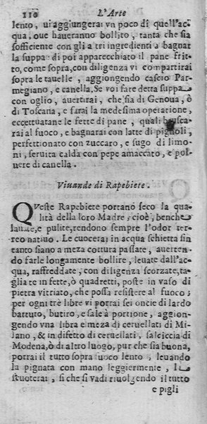 L'arte di ben cucinare, et instruire i men periti in questa lodeuole professione. Doue anco s'insegna à far pasticci, sapori, ... Di Bartolomeo Stefani cuoco di S.A.S. di Mantoua