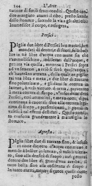 L'arte di ben cucinare, et instruire i men periti in questa lodeuole professione. Doue anco s'insegna à far pasticci, sapori, ... Di Bartolomeo Stefani cuoco di S.A.S. di Mantoua