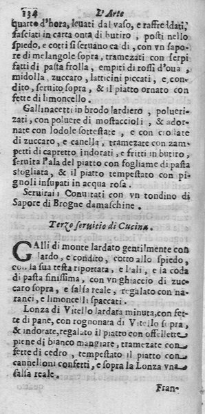 L'arte di ben cucinare, et instruire i men periti in questa lodeuole professione. Doue anco s'insegna à far pasticci, sapori, ... Di Bartolomeo Stefani cuoco di S.A.S. di Mantoua