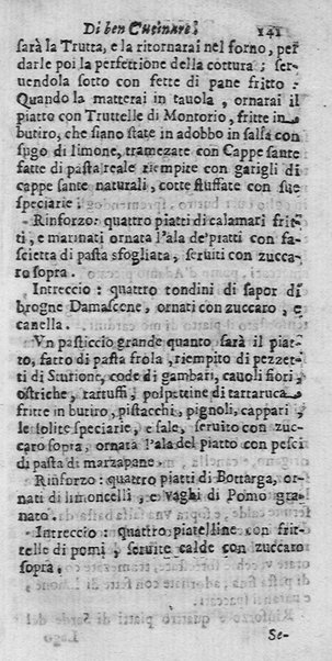 L'arte di ben cucinare, et instruire i men periti in questa lodeuole professione. Doue anco s'insegna à far pasticci, sapori, ... Di Bartolomeo Stefani cuoco di S.A.S. di Mantoua