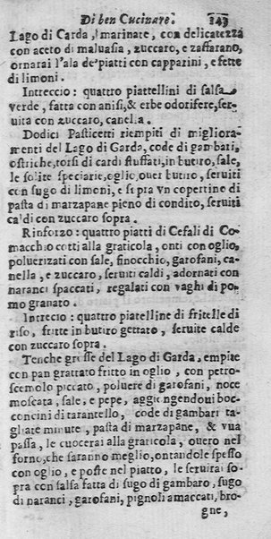 L'arte di ben cucinare, et instruire i men periti in questa lodeuole professione. Doue anco s'insegna à far pasticci, sapori, ... Di Bartolomeo Stefani cuoco di S.A.S. di Mantoua