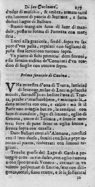 L'arte di ben cucinare, et instruire i men periti in questa lodeuole professione. Doue anco s'insegna à far pasticci, sapori, ... Di Bartolomeo Stefani cuoco di S.A.S. di Mantoua