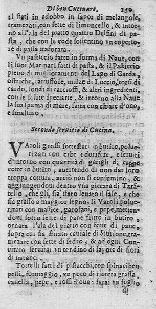 L'arte di ben cucinare, et instruire i men periti in questa lodeuole professione. Doue anco s'insegna à far pasticci, sapori, ... Di Bartolomeo Stefani cuoco di S.A.S. di Mantoua