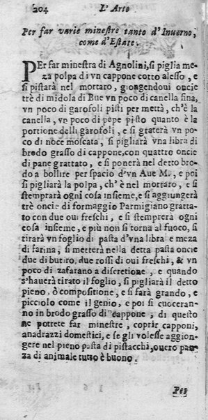 L'arte di ben cucinare, et instruire i men periti in questa lodeuole professione. Doue anco s'insegna à far pasticci, sapori, ... Di Bartolomeo Stefani cuoco di S.A.S. di Mantoua