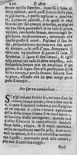 L'arte di ben cucinare, et instruire i men periti in questa lodeuole professione. Doue anco s'insegna à far pasticci, sapori, ... Di Bartolomeo Stefani cuoco di S.A.S. di Mantoua