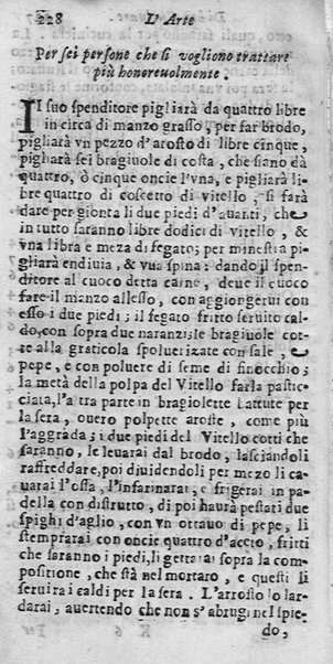 L'arte di ben cucinare, et instruire i men periti in questa lodeuole professione. Doue anco s'insegna à far pasticci, sapori, ... Di Bartolomeo Stefani cuoco di S.A.S. di Mantoua