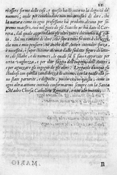 Il gioco de gli scacchi di D. Pietro Carrera diuiso in otto libri, ne' quali s'insegnano i precetti, le vscite, e i tratti posticci del gioco, e si discorre della vera origine di esso. Con due discorsi, l'vno del padre D. Gio. Battista Chèrubino, l'altro del dottor Mario Tortelli, opera non meno vtile a' professori del gioco, che diletteuole à gli studiosi per la varietà della eruditione cauata dalle tenebre dell'antichità. ...