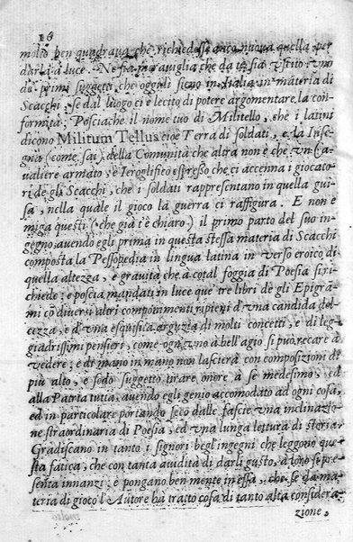 Il gioco de gli scacchi di D. Pietro Carrera diuiso in otto libri, ne' quali s'insegnano i precetti, le vscite, e i tratti posticci del gioco, e si discorre della vera origine di esso. Con due discorsi, l'vno del padre D. Gio. Battista Chèrubino, l'altro del dottor Mario Tortelli, opera non meno vtile a' professori del gioco, che diletteuole à gli studiosi per la varietà della eruditione cauata dalle tenebre dell'antichità. ...