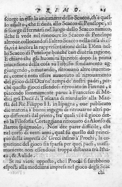 Il gioco de gli scacchi di D. Pietro Carrera diuiso in otto libri, ne' quali s'insegnano i precetti, le vscite, e i tratti posticci del gioco, e si discorre della vera origine di esso. Con due discorsi, l'vno del padre D. Gio. Battista Chèrubino, l'altro del dottor Mario Tortelli, opera non meno vtile a' professori del gioco, che diletteuole à gli studiosi per la varietà della eruditione cauata dalle tenebre dell'antichità. ...