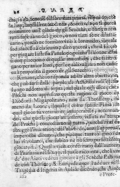 Il gioco de gli scacchi di D. Pietro Carrera diuiso in otto libri, ne' quali s'insegnano i precetti, le vscite, e i tratti posticci del gioco, e si discorre della vera origine di esso. Con due discorsi, l'vno del padre D. Gio. Battista Chèrubino, l'altro del dottor Mario Tortelli, opera non meno vtile a' professori del gioco, che diletteuole à gli studiosi per la varietà della eruditione cauata dalle tenebre dell'antichità. ...