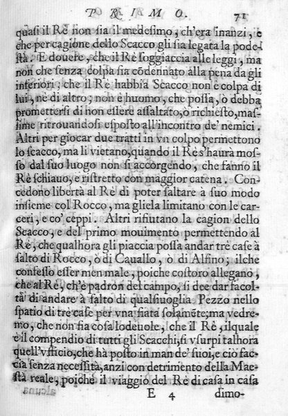 Il gioco de gli scacchi di D. Pietro Carrera diuiso in otto libri, ne' quali s'insegnano i precetti, le vscite, e i tratti posticci del gioco, e si discorre della vera origine di esso. Con due discorsi, l'vno del padre D. Gio. Battista Chèrubino, l'altro del dottor Mario Tortelli, opera non meno vtile a' professori del gioco, che diletteuole à gli studiosi per la varietà della eruditione cauata dalle tenebre dell'antichità. ...