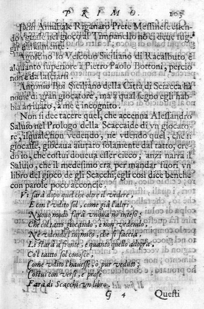 Il gioco de gli scacchi di D. Pietro Carrera diuiso in otto libri, ne' quali s'insegnano i precetti, le vscite, e i tratti posticci del gioco, e si discorre della vera origine di esso. Con due discorsi, l'vno del padre D. Gio. Battista Chèrubino, l'altro del dottor Mario Tortelli, opera non meno vtile a' professori del gioco, che diletteuole à gli studiosi per la varietà della eruditione cauata dalle tenebre dell'antichità. ...