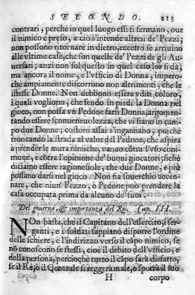 Il gioco de gli scacchi di D. Pietro Carrera diuiso in otto libri, ne' quali s'insegnano i precetti, le vscite, e i tratti posticci del gioco, e si discorre della vera origine di esso. Con due discorsi, l'vno del padre D. Gio. Battista Chèrubino, l'altro del dottor Mario Tortelli, opera non meno vtile a' professori del gioco, che diletteuole à gli studiosi per la varietà della eruditione cauata dalle tenebre dell'antichità. ...