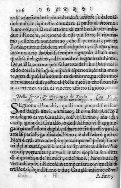 Il gioco de gli scacchi di D. Pietro Carrera diuiso in otto libri, ne' quali s'insegnano i precetti, le vscite, e i tratti posticci del gioco, e si discorre della vera origine di esso. Con due discorsi, l'vno del padre D. Gio. Battista Chèrubino, l'altro del dottor Mario Tortelli, opera non meno vtile a' professori del gioco, che diletteuole à gli studiosi per la varietà della eruditione cauata dalle tenebre dell'antichità. ...