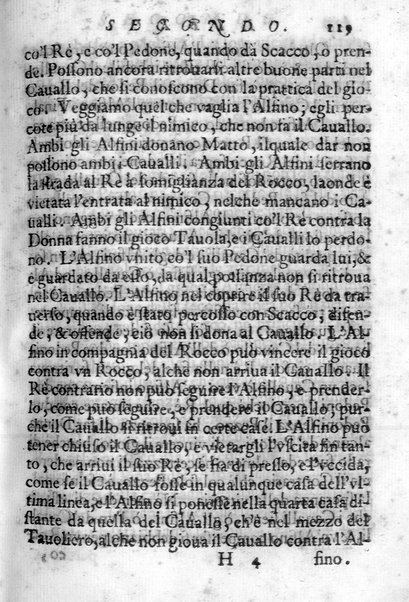 Il gioco de gli scacchi di D. Pietro Carrera diuiso in otto libri, ne' quali s'insegnano i precetti, le vscite, e i tratti posticci del gioco, e si discorre della vera origine di esso. Con due discorsi, l'vno del padre D. Gio. Battista Chèrubino, l'altro del dottor Mario Tortelli, opera non meno vtile a' professori del gioco, che diletteuole à gli studiosi per la varietà della eruditione cauata dalle tenebre dell'antichità. ...