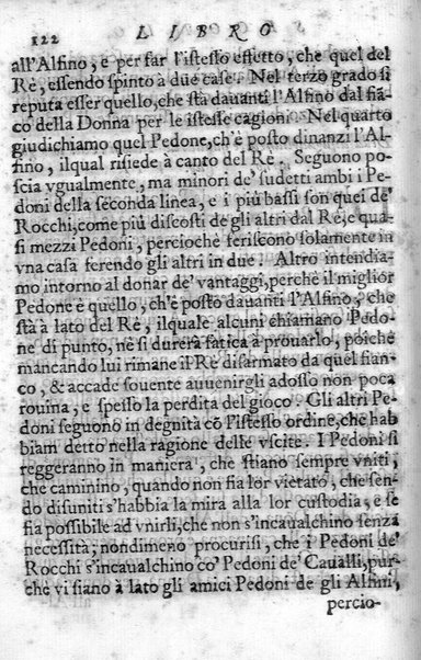 Il gioco de gli scacchi di D. Pietro Carrera diuiso in otto libri, ne' quali s'insegnano i precetti, le vscite, e i tratti posticci del gioco, e si discorre della vera origine di esso. Con due discorsi, l'vno del padre D. Gio. Battista Chèrubino, l'altro del dottor Mario Tortelli, opera non meno vtile a' professori del gioco, che diletteuole à gli studiosi per la varietà della eruditione cauata dalle tenebre dell'antichità. ...