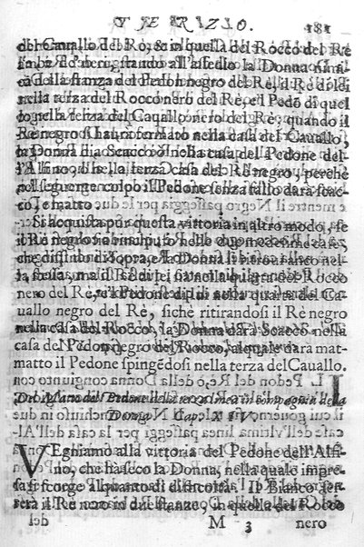 Il gioco de gli scacchi di D. Pietro Carrera diuiso in otto libri, ne' quali s'insegnano i precetti, le vscite, e i tratti posticci del gioco, e si discorre della vera origine di esso. Con due discorsi, l'vno del padre D. Gio. Battista Chèrubino, l'altro del dottor Mario Tortelli, opera non meno vtile a' professori del gioco, che diletteuole à gli studiosi per la varietà della eruditione cauata dalle tenebre dell'antichità. ...