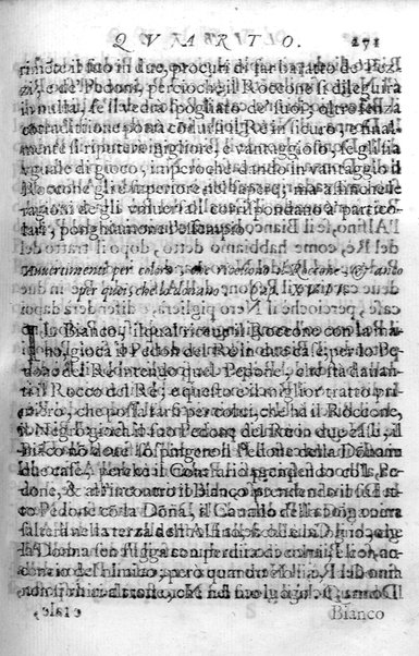 Il gioco de gli scacchi di D. Pietro Carrera diuiso in otto libri, ne' quali s'insegnano i precetti, le vscite, e i tratti posticci del gioco, e si discorre della vera origine di esso. Con due discorsi, l'vno del padre D. Gio. Battista Chèrubino, l'altro del dottor Mario Tortelli, opera non meno vtile a' professori del gioco, che diletteuole à gli studiosi per la varietà della eruditione cauata dalle tenebre dell'antichità. ...