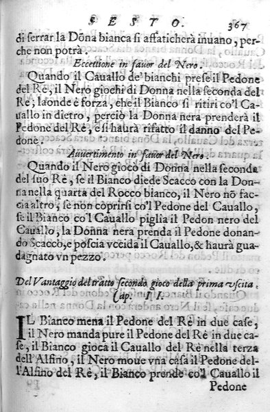 Il gioco de gli scacchi di D. Pietro Carrera diuiso in otto libri, ne' quali s'insegnano i precetti, le vscite, e i tratti posticci del gioco, e si discorre della vera origine di esso. Con due discorsi, l'vno del padre D. Gio. Battista Chèrubino, l'altro del dottor Mario Tortelli, opera non meno vtile a' professori del gioco, che diletteuole à gli studiosi per la varietà della eruditione cauata dalle tenebre dell'antichità. ...