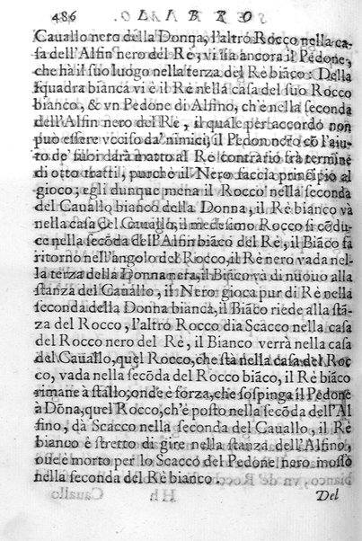 Il gioco de gli scacchi di D. Pietro Carrera diuiso in otto libri, ne' quali s'insegnano i precetti, le vscite, e i tratti posticci del gioco, e si discorre della vera origine di esso. Con due discorsi, l'vno del padre D. Gio. Battista Chèrubino, l'altro del dottor Mario Tortelli, opera non meno vtile a' professori del gioco, che diletteuole à gli studiosi per la varietà della eruditione cauata dalle tenebre dell'antichità. ...