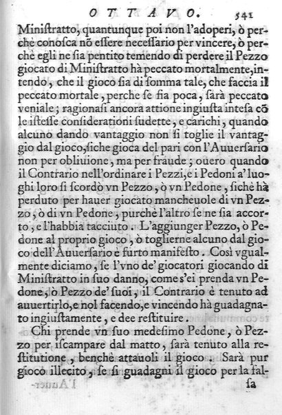 Il gioco de gli scacchi di D. Pietro Carrera diuiso in otto libri, ne' quali s'insegnano i precetti, le vscite, e i tratti posticci del gioco, e si discorre della vera origine di esso. Con due discorsi, l'vno del padre D. Gio. Battista Chèrubino, l'altro del dottor Mario Tortelli, opera non meno vtile a' professori del gioco, che diletteuole à gli studiosi per la varietà della eruditione cauata dalle tenebre dell'antichità. ...