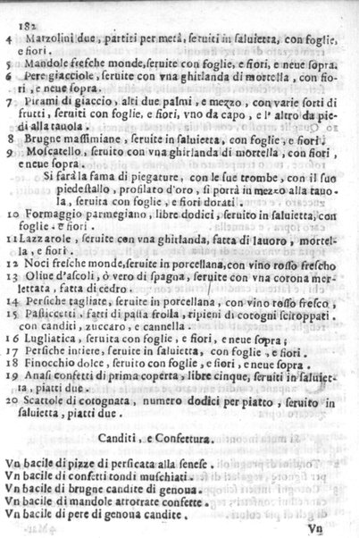 Teatro nobillissimo di scalcheria di Venantio Mattei da Camerino per apparecchio di banchetti à gran prencipi, secondo il variar delle stagioni. Col modo di far diuerse viuande per il passato non vsate à benefitio de professori con aggiunta di fare diuerse sorte di minestre. ...