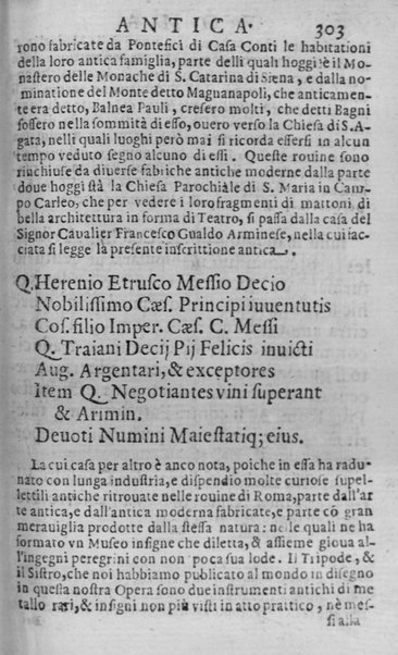 Ritratto di Roma antica, nel quale sono figurati i principali tempij, anfiteatri, teatri, cerchi, naumachie, archi trionfali, curie, basiliche, colonne, ordine del trionfo, dignità militari, e ciuili, riti, cerimonie, & altre cose notabili