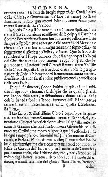 Ritratto di Roma moderna: nel quale sono descritte, le sagre basiliche, le chiese, collegij, confraternite, librerie, ospedali, monasteri, fontane, giardini, palazzi, pitture, sculture, e statue più famose, esistenti dentro, e fuori della città. Con la narratione dell'opere pie, ... Distinto in quatordici rioni, abbellito con le figure di rame, e raccolto dall'auttori, accennati nel primo tomo