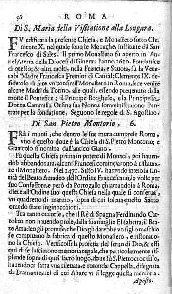 Ritratto di Roma moderna: nel quale sono descritte, le sagre basiliche, le chiese, collegij, confraternite, librerie, ospedali, monasteri, fontane, giardini, palazzi, pitture, sculture, e statue più famose, esistenti dentro, e fuori della città. Con la narratione dell'opere pie, ... Distinto in quatordici rioni, abbellito con le figure di rame, e raccolto dall'auttori, accennati nel primo tomo