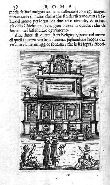 Ritratto di Roma moderna: nel quale sono descritte, le sagre basiliche, le chiese, collegij, confraternite, librerie, ospedali, monasteri, fontane, giardini, palazzi, pitture, sculture, e statue più famose, esistenti dentro, e fuori della città. Con la narratione dell'opere pie, ... Distinto in quatordici rioni, abbellito con le figure di rame, e raccolto dall'auttori, accennati nel primo tomo