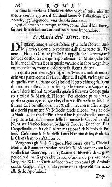 Ritratto di Roma moderna: nel quale sono descritte, le sagre basiliche, le chiese, collegij, confraternite, librerie, ospedali, monasteri, fontane, giardini, palazzi, pitture, sculture, e statue più famose, esistenti dentro, e fuori della città. Con la narratione dell'opere pie, ... Distinto in quatordici rioni, abbellito con le figure di rame, e raccolto dall'auttori, accennati nel primo tomo