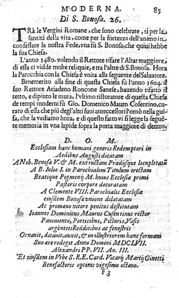 Ritratto di Roma moderna: nel quale sono descritte, le sagre basiliche, le chiese, collegij, confraternite, librerie, ospedali, monasteri, fontane, giardini, palazzi, pitture, sculture, e statue più famose, esistenti dentro, e fuori della città. Con la narratione dell'opere pie, ... Distinto in quatordici rioni, abbellito con le figure di rame, e raccolto dall'auttori, accennati nel primo tomo