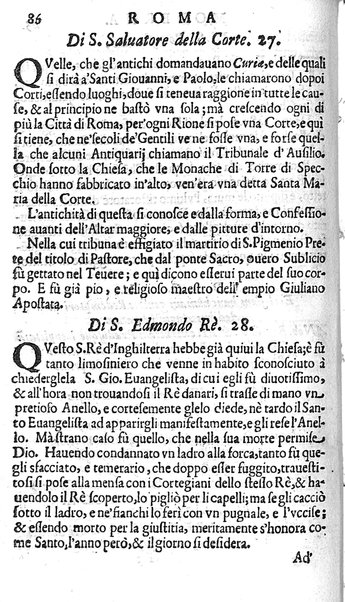 Ritratto di Roma moderna: nel quale sono descritte, le sagre basiliche, le chiese, collegij, confraternite, librerie, ospedali, monasteri, fontane, giardini, palazzi, pitture, sculture, e statue più famose, esistenti dentro, e fuori della città. Con la narratione dell'opere pie, ... Distinto in quatordici rioni, abbellito con le figure di rame, e raccolto dall'auttori, accennati nel primo tomo