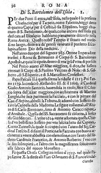 Ritratto di Roma moderna: nel quale sono descritte, le sagre basiliche, le chiese, collegij, confraternite, librerie, ospedali, monasteri, fontane, giardini, palazzi, pitture, sculture, e statue più famose, esistenti dentro, e fuori della città. Con la narratione dell'opere pie, ... Distinto in quatordici rioni, abbellito con le figure di rame, e raccolto dall'auttori, accennati nel primo tomo