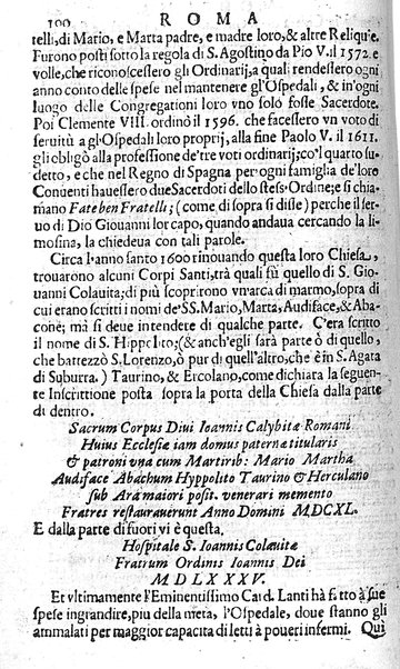 Ritratto di Roma moderna: nel quale sono descritte, le sagre basiliche, le chiese, collegij, confraternite, librerie, ospedali, monasteri, fontane, giardini, palazzi, pitture, sculture, e statue più famose, esistenti dentro, e fuori della città. Con la narratione dell'opere pie, ... Distinto in quatordici rioni, abbellito con le figure di rame, e raccolto dall'auttori, accennati nel primo tomo