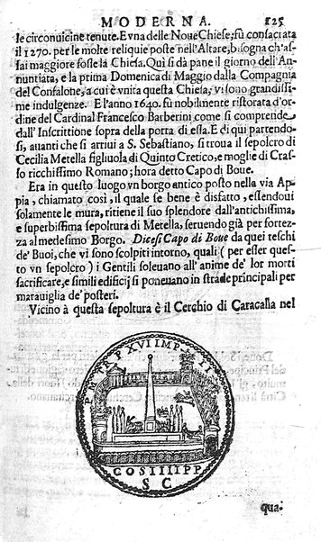 Ritratto di Roma moderna: nel quale sono descritte, le sagre basiliche, le chiese, collegij, confraternite, librerie, ospedali, monasteri, fontane, giardini, palazzi, pitture, sculture, e statue più famose, esistenti dentro, e fuori della città. Con la narratione dell'opere pie, ... Distinto in quatordici rioni, abbellito con le figure di rame, e raccolto dall'auttori, accennati nel primo tomo