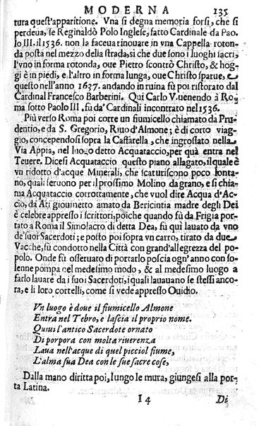 Ritratto di Roma moderna: nel quale sono descritte, le sagre basiliche, le chiese, collegij, confraternite, librerie, ospedali, monasteri, fontane, giardini, palazzi, pitture, sculture, e statue più famose, esistenti dentro, e fuori della città. Con la narratione dell'opere pie, ... Distinto in quatordici rioni, abbellito con le figure di rame, e raccolto dall'auttori, accennati nel primo tomo