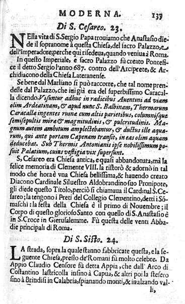 Ritratto di Roma moderna: nel quale sono descritte, le sagre basiliche, le chiese, collegij, confraternite, librerie, ospedali, monasteri, fontane, giardini, palazzi, pitture, sculture, e statue più famose, esistenti dentro, e fuori della città. Con la narratione dell'opere pie, ... Distinto in quatordici rioni, abbellito con le figure di rame, e raccolto dall'auttori, accennati nel primo tomo