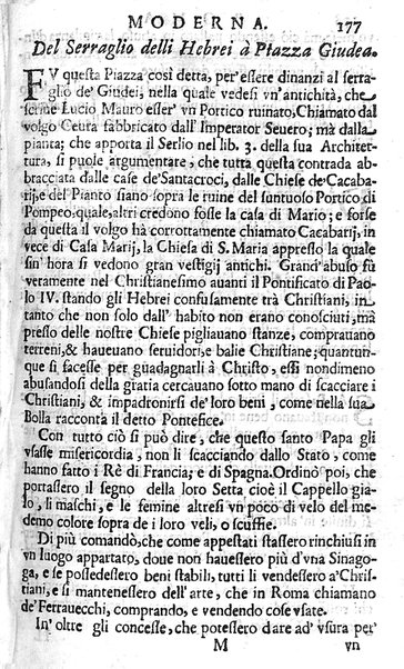 Ritratto di Roma moderna: nel quale sono descritte, le sagre basiliche, le chiese, collegij, confraternite, librerie, ospedali, monasteri, fontane, giardini, palazzi, pitture, sculture, e statue più famose, esistenti dentro, e fuori della città. Con la narratione dell'opere pie, ... Distinto in quatordici rioni, abbellito con le figure di rame, e raccolto dall'auttori, accennati nel primo tomo