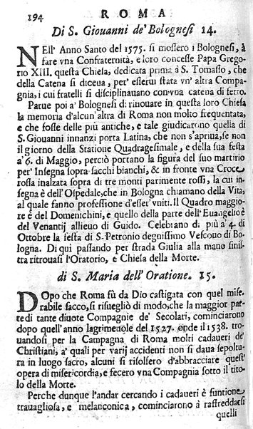 Ritratto di Roma moderna: nel quale sono descritte, le sagre basiliche, le chiese, collegij, confraternite, librerie, ospedali, monasteri, fontane, giardini, palazzi, pitture, sculture, e statue più famose, esistenti dentro, e fuori della città. Con la narratione dell'opere pie, ... Distinto in quatordici rioni, abbellito con le figure di rame, e raccolto dall'auttori, accennati nel primo tomo