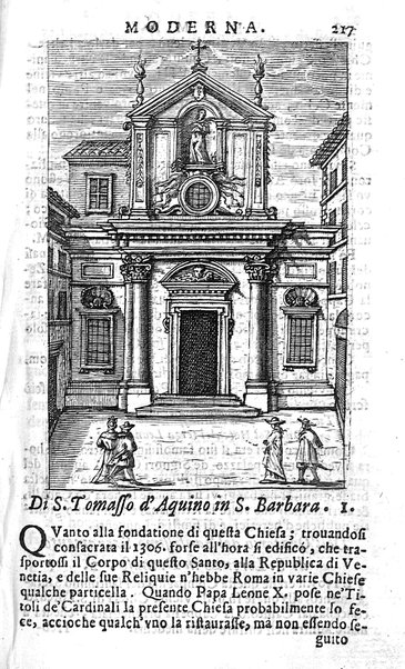 Ritratto di Roma moderna: nel quale sono descritte, le sagre basiliche, le chiese, collegij, confraternite, librerie, ospedali, monasteri, fontane, giardini, palazzi, pitture, sculture, e statue più famose, esistenti dentro, e fuori della città. Con la narratione dell'opere pie, ... Distinto in quatordici rioni, abbellito con le figure di rame, e raccolto dall'auttori, accennati nel primo tomo