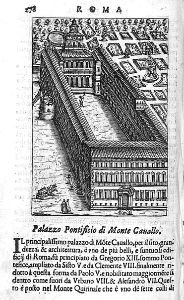 Ritratto di Roma moderna: nel quale sono descritte, le sagre basiliche, le chiese, collegij, confraternite, librerie, ospedali, monasteri, fontane, giardini, palazzi, pitture, sculture, e statue più famose, esistenti dentro, e fuori della città. Con la narratione dell'opere pie, ... Distinto in quatordici rioni, abbellito con le figure di rame, e raccolto dall'auttori, accennati nel primo tomo